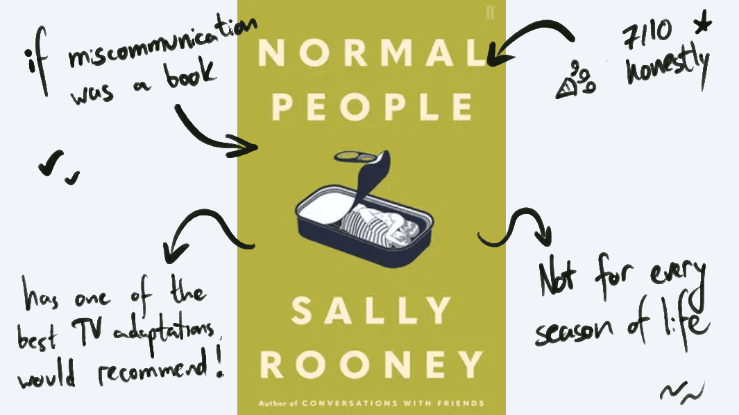 Normal People by Sally Rooney - a sobering, eerily honest read about messy human connection