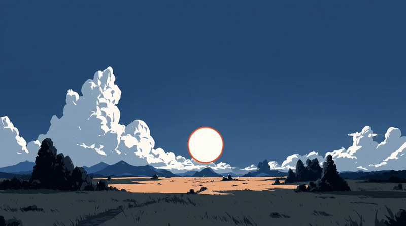 July Morning - a sunrise that matters only because we collectively decided it does
