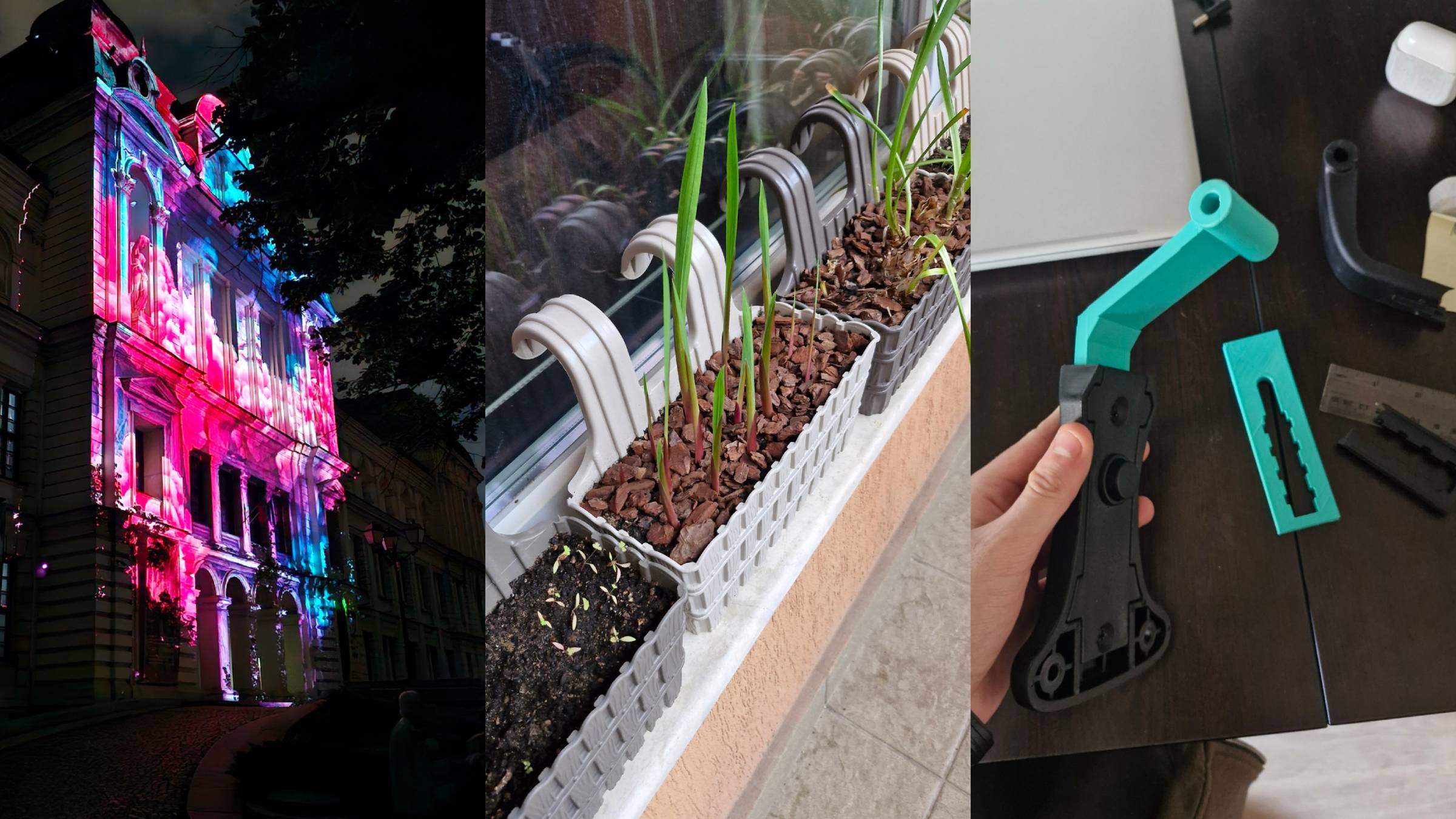 Weekly insights - the Sofia Lunar festival, balcony sprouts, and a 3D-printed office chair patch